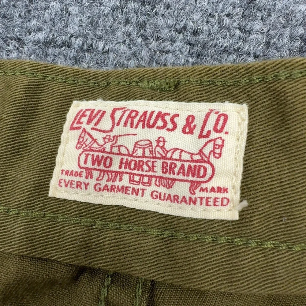Levi's‎ Cargo Shorts Mens 4 Olive Green Cotton Multi Pocket Utility Gorpcore